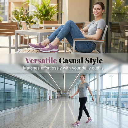 Chaussures plates décontractées en maille légère pour femme