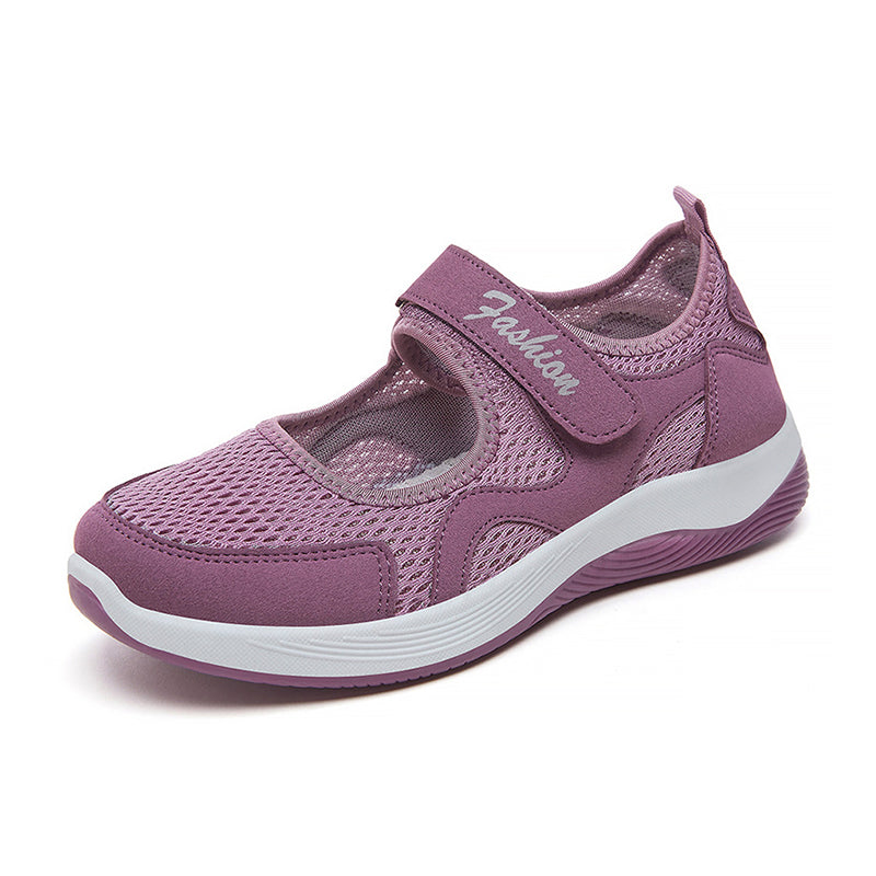 Chaussures plates décontractées en maille légère pour femme