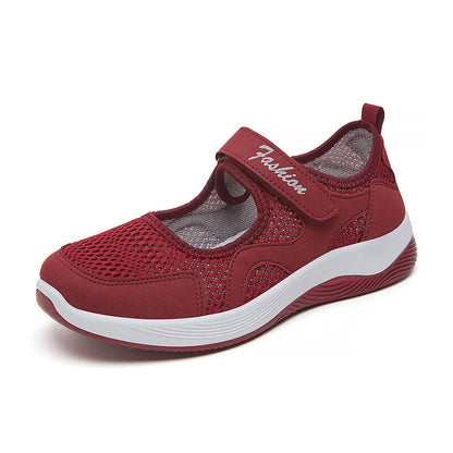 Chaussures plates décontractées en maille légère pour femme