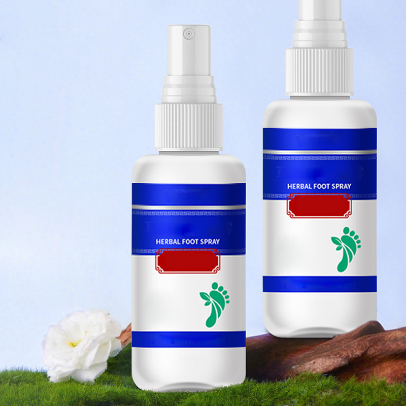 Spray déodorant pour pieds à base de plantes