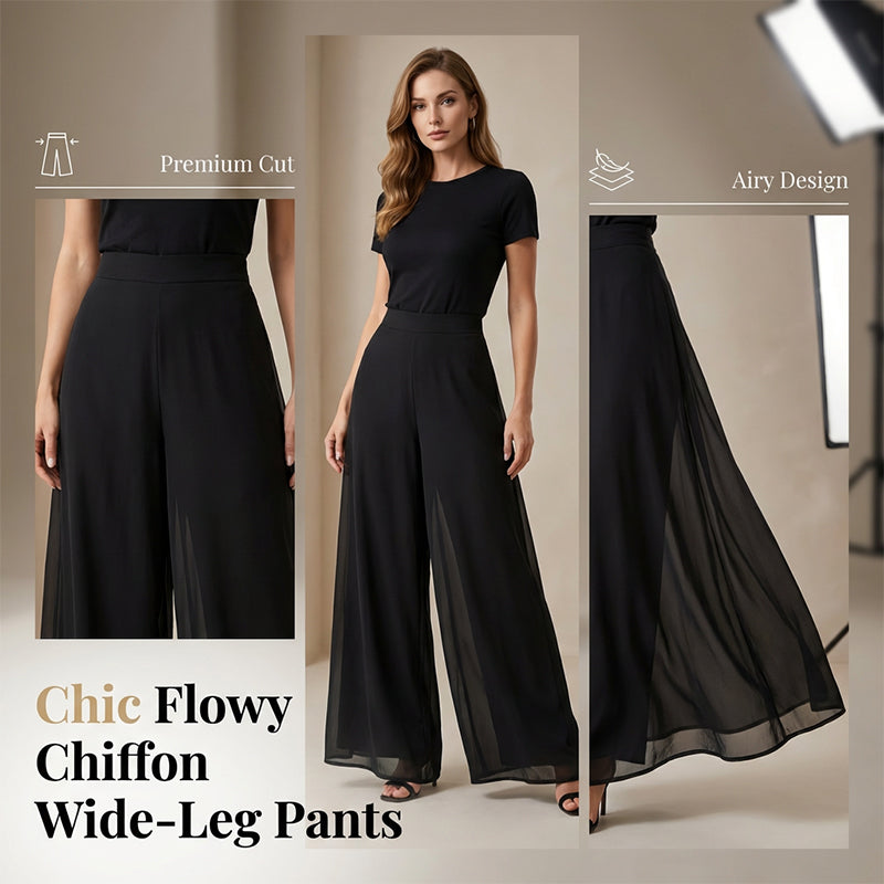 ✨ Chic et confortable : un pantalon ample en mousseline pour femme, idéal pour toutes les occasions ✨