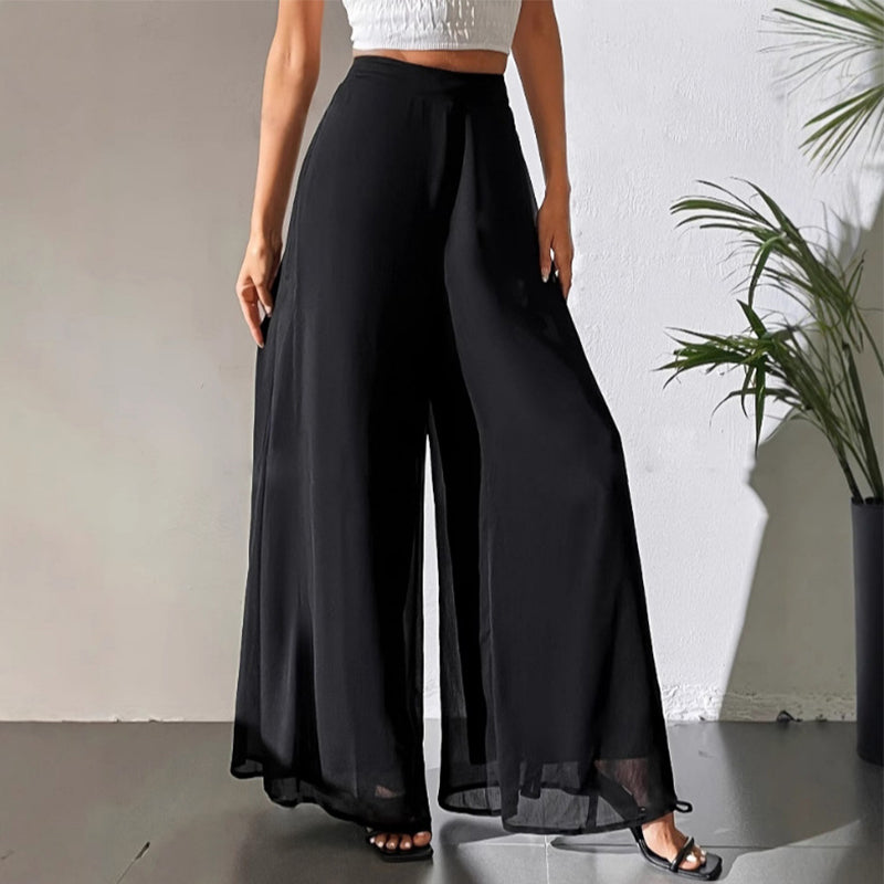 ✨ Chic et confortable : un pantalon ample en mousseline pour femme, idéal pour toutes les occasions ✨