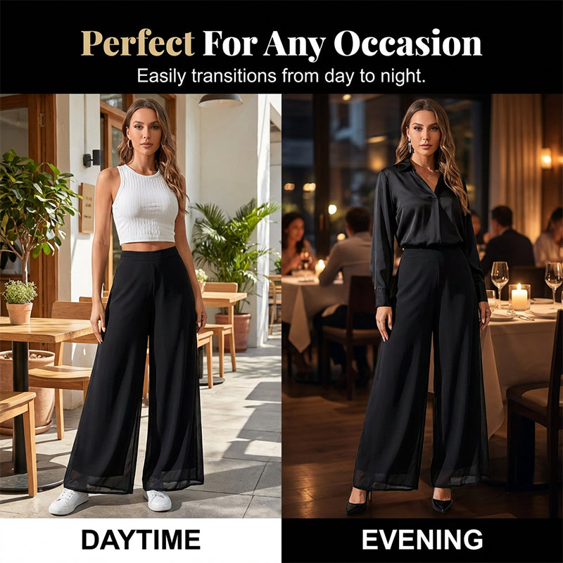 ✨ Chic et confortable : un pantalon ample en mousseline pour femme, idéal pour toutes les occasions ✨