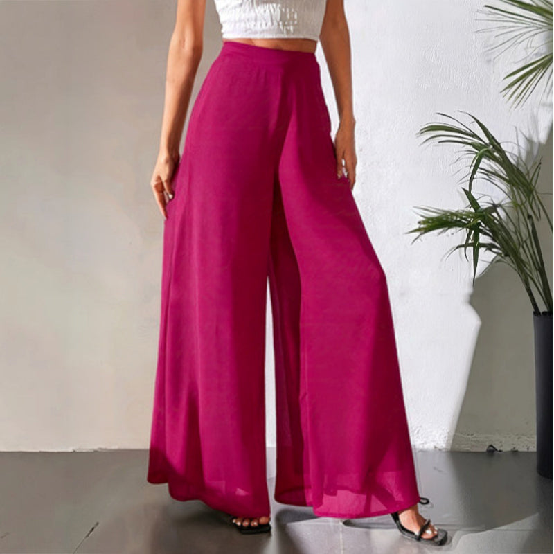 ✨ Chic et confortable : un pantalon ample en mousseline pour femme, idéal pour toutes les occasions ✨