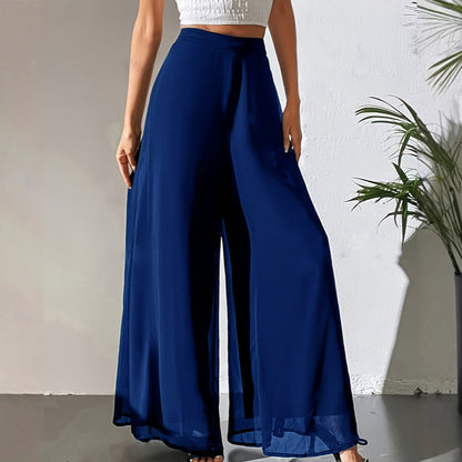 ✨ Chic et confortable : un pantalon ample en mousseline pour femme, idéal pour toutes les occasions ✨
