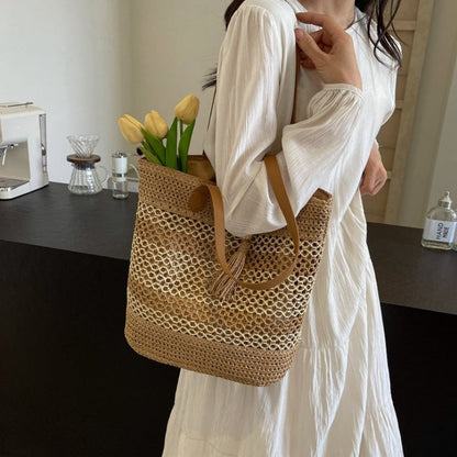 👒 PROMO LIMITÉE 50% DE RÉDUCTION ! 🏖️ Sac Bandoulière Femme en Paille Tissée – Grand Format, Léger, Style Plage ✨