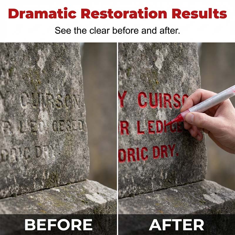 Stylo de restauration et de retouche pour monuments en pierre