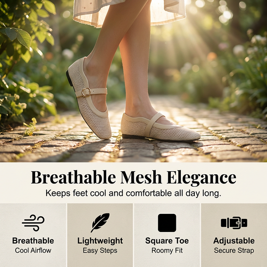 👡 50% DE RÉDUCTION 🌸 Mary Janes légères – Élégance & confort pieds nus – Semelle souple, design intemporel – parfaites pour le quotidien ou les sorties ✨💃🌿