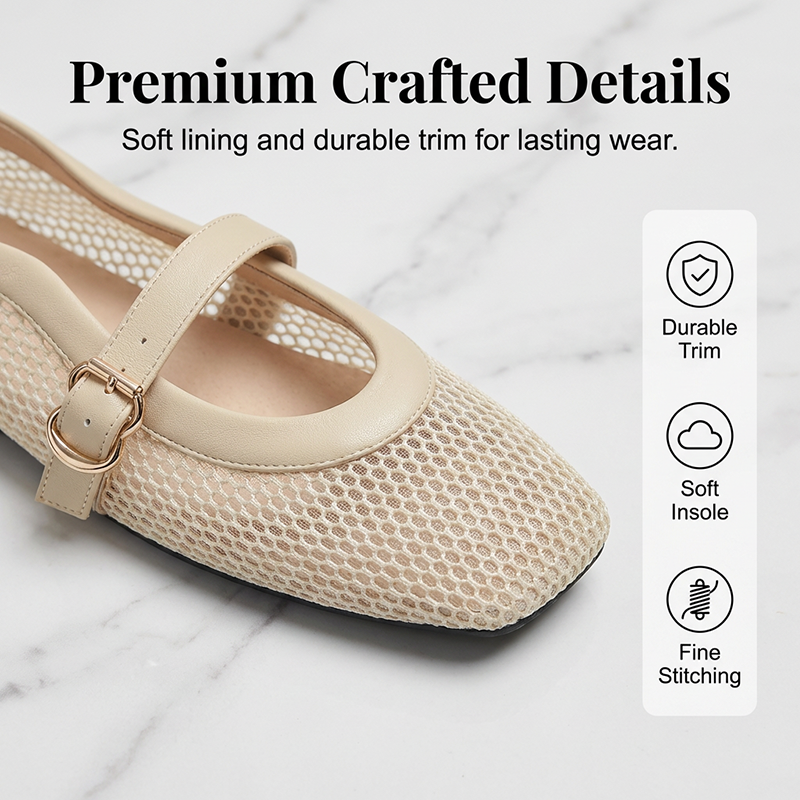 👡 50% DE RÉDUCTION 🌸 Mary Janes légères – Élégance & confort pieds nus – Semelle souple, design intemporel – parfaites pour le quotidien ou les sorties ✨💃🌿