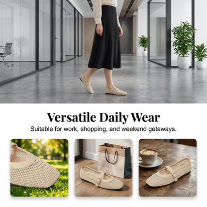 👡 50% DE RÉDUCTION 🌸 Mary Janes légères – Élégance & confort pieds nus – Semelle souple, design intemporel – parfaites pour le quotidien ou les sorties ✨💃🌿