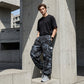 👖 50 % DE RÉDUCTION POUR UNE DURÉE LIMITÉE ! 😎  Pantalon décontracté camouflage – Taille élastiquée, poches cargo, bas évasés 🪂