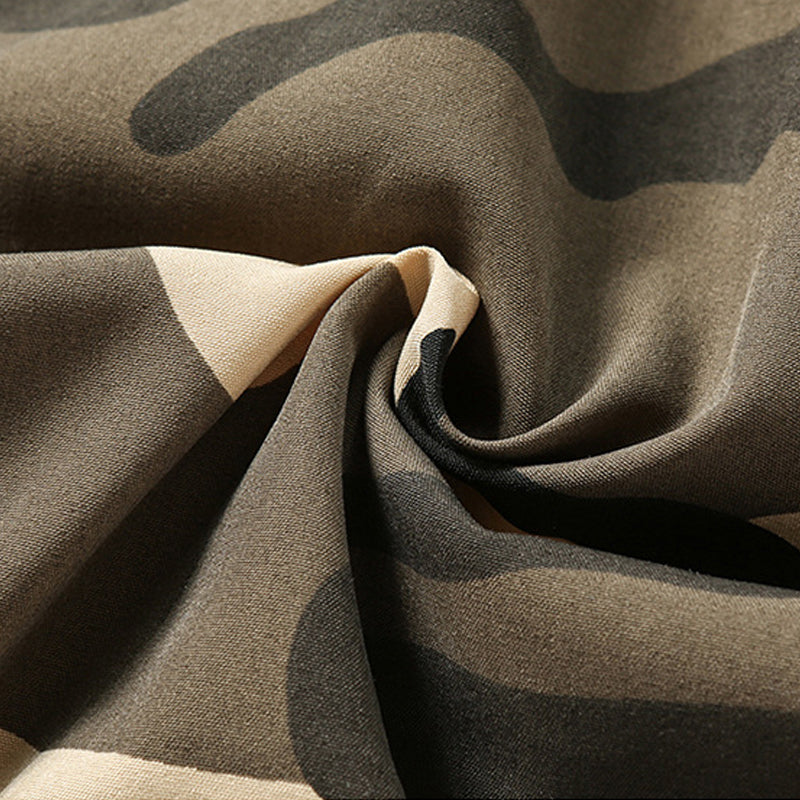 👖 50 % DE RÉDUCTION POUR UNE DURÉE LIMITÉE ! 😎  Pantalon décontracté camouflage – Taille élastiquée, poches cargo, bas évasés 🪂