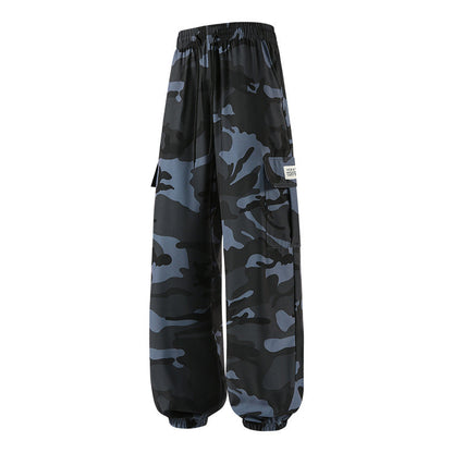 👖 50 % DE RÉDUCTION POUR UNE DURÉE LIMITÉE ! 😎  Pantalon décontracté camouflage – Taille élastiquée, poches cargo, bas évasés 🪂