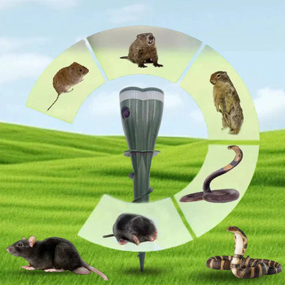 Répulsif Solaire Étanche à Vis contre les Taupes