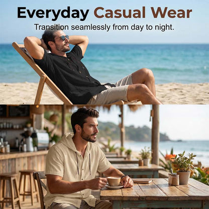 👕Hoodie Homme Été ✅ Lin Respirant | Style Décontracté & Chic 🏖️ -50% 🔥