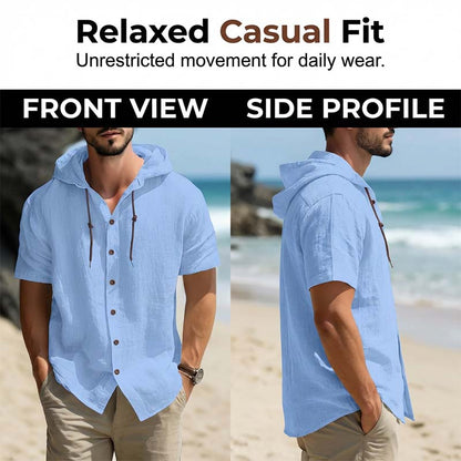 👕Hoodie Homme Été ✅ Lin Respirant | Style Décontracté & Chic 🏖️ -50% 🔥
