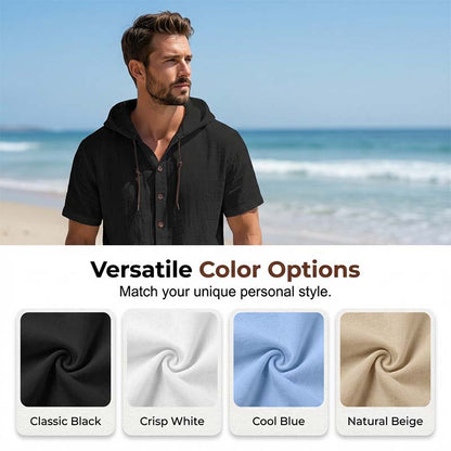 👕Hoodie Homme Été ✅ Lin Respirant | Style Décontracté & Chic 🏖️ -50% 🔥