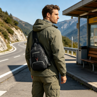 🎒 PROMO LIMITÉE 50% DE RÉDUCTION ! ⚡ Sac à Bandoulière Homme – Tissu Oxford, Multi-Poches, Respirant 🌦️