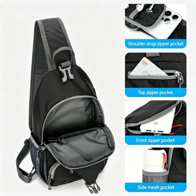 🎒 PROMO LIMITÉE 50% DE RÉDUCTION ! ⚡ Sac à Bandoulière Homme – Tissu Oxford, Multi-Poches, Respirant 🌦️