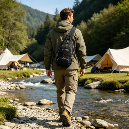 🎒 PROMO LIMITÉE 50% DE RÉDUCTION ! ⚡ Sac à Bandoulière Homme – Tissu Oxford, Multi-Poches, Respirant 🌦️