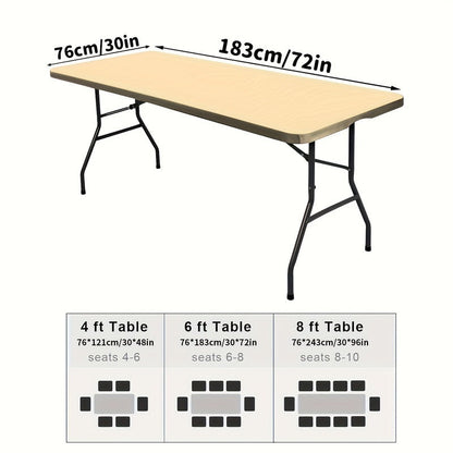 🧶✨ Housse de Table Élastique Spandex – Rectangulaire & Carrée Universelle 📏