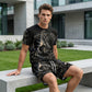 Ensemble 2 pièces T-shirt imprimé et short pour homme