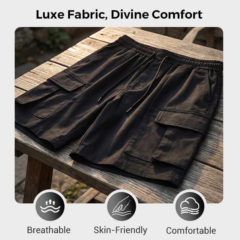 🩳 OFFRE LIMITÉE : 50 % DE RÉDUCTION ! ✨ Short cargo homme – Coupe ample, multiples poches, résistant 🍂