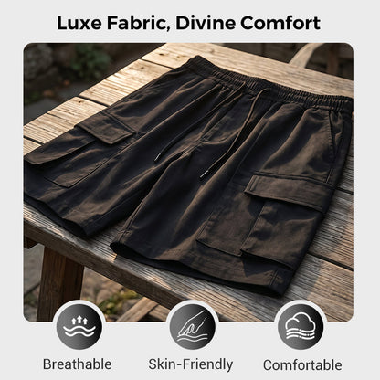 🩳 OFFRE LIMITÉE : 50 % DE RÉDUCTION ! ✨ Short cargo homme – Coupe ample, multiples poches, résistant 🍂