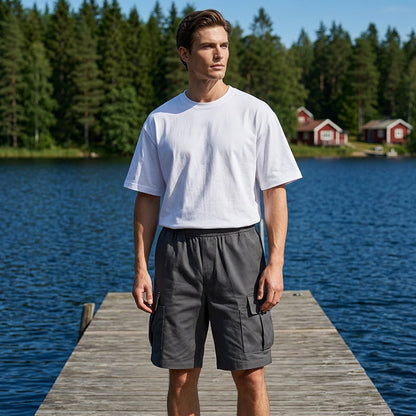 🩳 OFFRE LIMITÉE : 50 % DE RÉDUCTION ! ✨ Short cargo homme – Coupe ample, multiples poches, résistant 🍂
