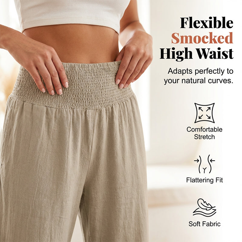 Pantalon Lounge pour Femme Style Bbohème avec Finitions à Volants