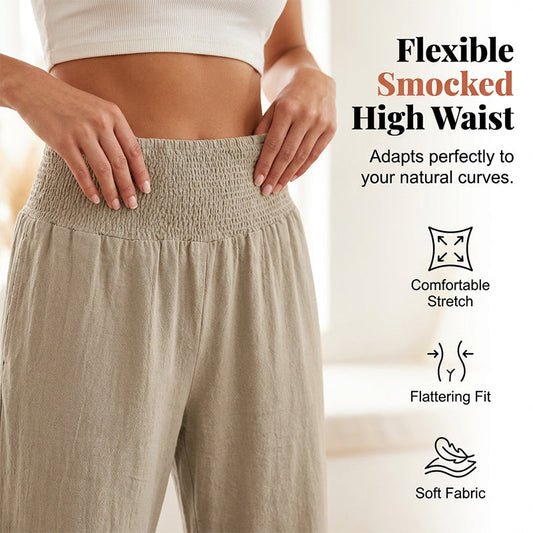 Pantalon Lounge pour Femme Style Bbohème avec Finitions à Volants