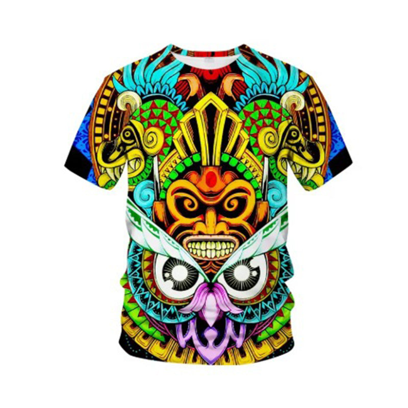 💥T-shirt à manches courtes pour homme, style tribal vintage✈️