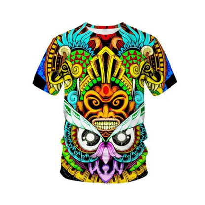 💥T-shirt à manches courtes pour homme, style tribal vintage✈️