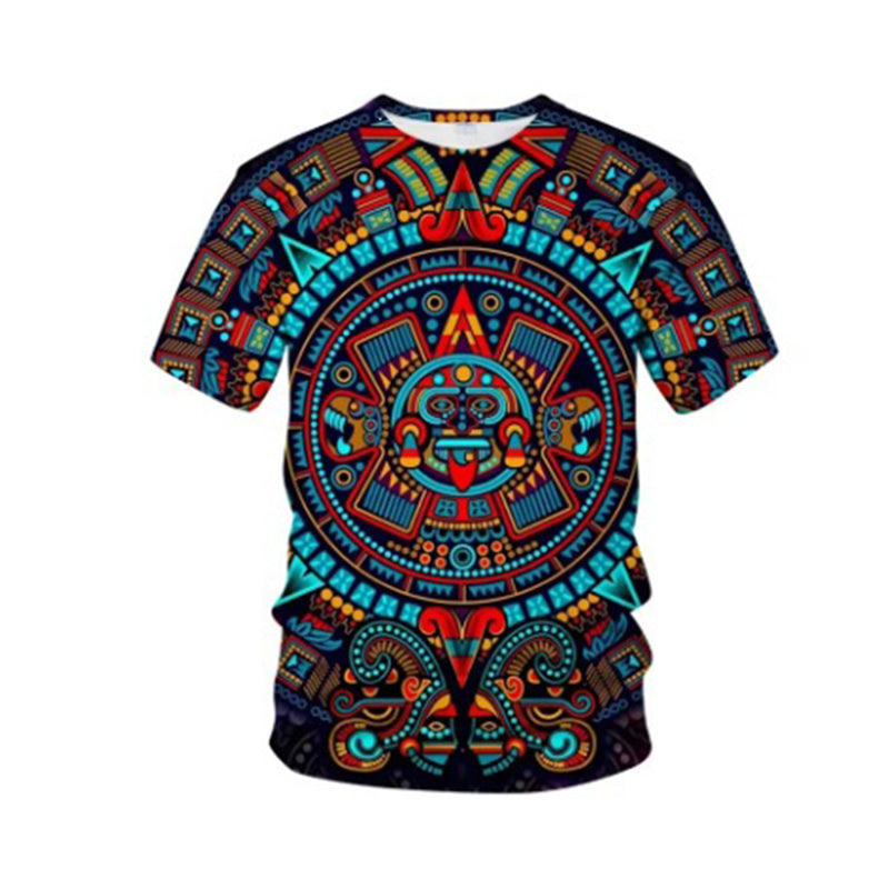 💥T-shirt à manches courtes pour homme, style tribal vintage✈️