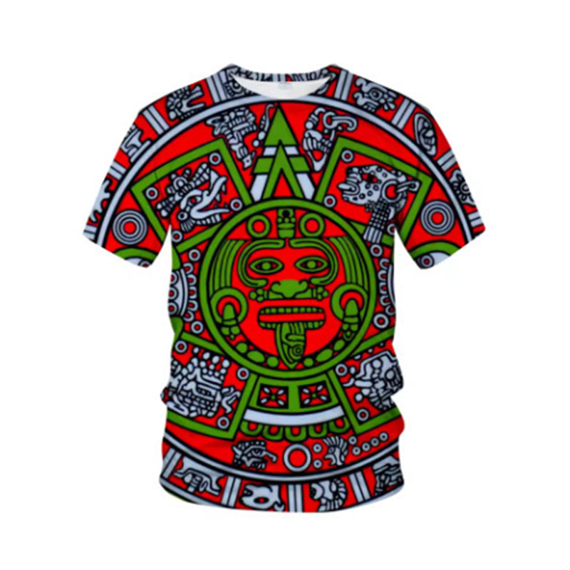 💥T-shirt à manches courtes pour homme, style tribal vintage✈️