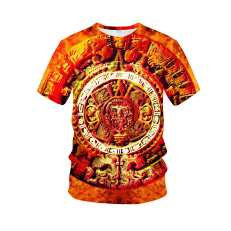 💥T-shirt à manches courtes pour homme, style tribal vintage✈️