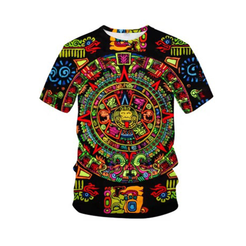 💥T-shirt à manches courtes pour homme, style tribal vintage✈️