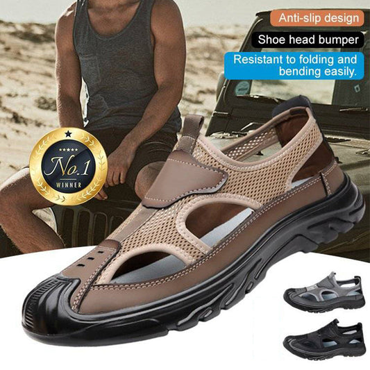 🔥49% 👟 Sandales Homme Femme en Maille Respirante – Semelle Confortable Anti-Dérapante Style Randonnée Urbaine🌿 bout fermé et semelle souple