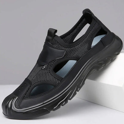 🔥49% 👟 Sandales Homme Femme en Maille Respirante – Semelle Confortable Anti-Dérapante Style Randonnée Urbaine🌿 bout fermé et semelle souple