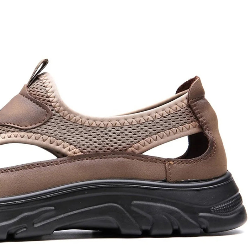 🔥49% 👟 Sandales Homme Femme en Maille Respirante – Semelle Confortable Anti-Dérapante Style Randonnée Urbaine🌿 bout fermé et semelle souple