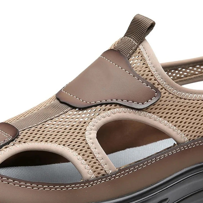 🔥49% 👟 Sandales Homme Femme en Maille Respirante – Semelle Confortable Anti-Dérapante Style Randonnée Urbaine🌿 bout fermé et semelle souple