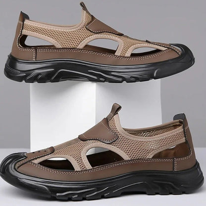 🔥49% 👟 Sandales Homme Femme en Maille Respirante – Semelle Confortable Anti-Dérapante Style Randonnée Urbaine🌿 bout fermé et semelle souple
