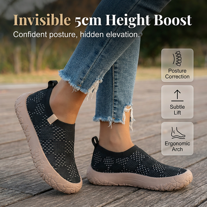 Baskets confortables à plateforme avec talon caché