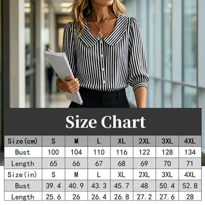 🔥Nouveautés et offres spéciales - Chemise à rayures boutonnée « Summer Commuter »