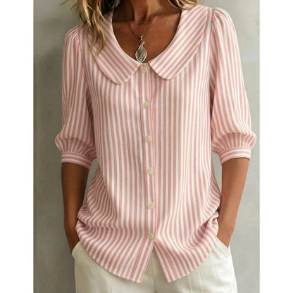 🔥Nouveautés et offres spéciales - Chemise à rayures boutonnée « Summer Commuter »