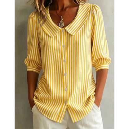 🔥Nouveautés et offres spéciales - Chemise à rayures boutonnée « Summer Commuter »