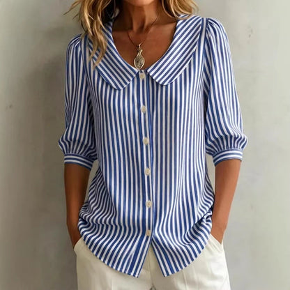 🔥Nouveautés et offres spéciales - Chemise à rayures boutonnée « Summer Commuter »