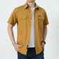 Chemise décontractée à manches courtes en coton pour homme