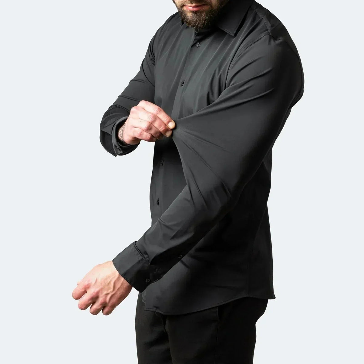 📢📢50 % DE RÉDUCTION !! ⏰Chemise Habillée Extensible à Manches Courtes pour Hommes