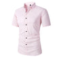 📢📢50 % DE RÉDUCTION !! ⏰Chemise Habillée Extensible à Manches Courtes pour Hommes